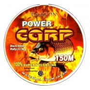 Волосінь на вудлище, DrAGON Power Carp мультиколор, 150м, перетин 0,50мм